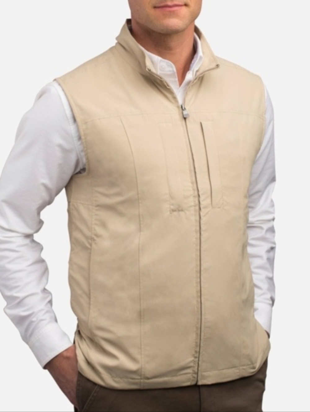 ScotteVest RFID Travel Vest • 26 Pockets Lightweight Utility Size XXL in Khaki